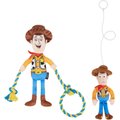 Pixar Woody Plush with Rope Squeaky Dog Toy  + Woody Bouncy Cat Toy with Catnip