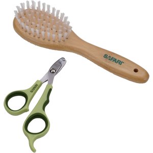Safari Bamboo Bristle Brush + Deluxe Cat Nail Trimmer