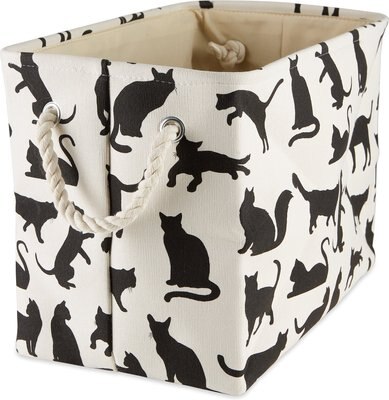 Bone Dry Cats Meow Rectangular Polyester Dog & Cat Collapsible Storage Bin, slide 1 of 1