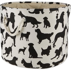 Bone Dry Dog Show Round Polyester Dog & Cat Collapsible Storage Bin, Small