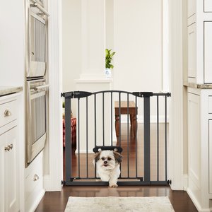 MyPet Wide Deco EasyPass Pet Gate, 30" High - Graphite