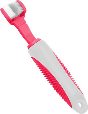 Pet Life Denta-Clean Dual-Sided Action Bristle Dog & Cat Toothbrush, slide 1 of 1