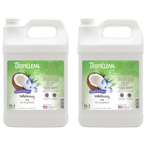 TropiClean Whitening Awapuhi & Coconut Shampoo, 1-gal bottle, bundle of 2