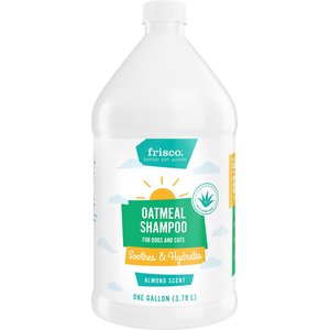 Frisco Oatmeal Dog & Cat Shampoo, Almond Scent, 1-gal bottle, bundle of 2