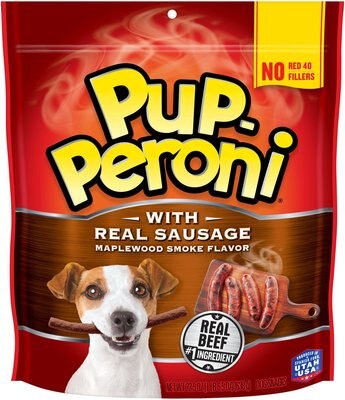 Pup-Peroni Real Sausage Maplewood Smoke Flavor Dog Treats, slide 1 of 1