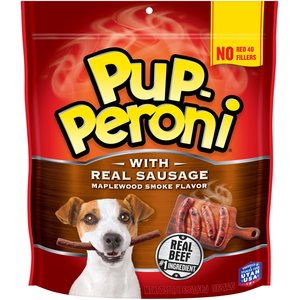 Pup-Peroni Real Sausage Maplewood Smoke Flavor Dog Treats, 22.5-oz bag