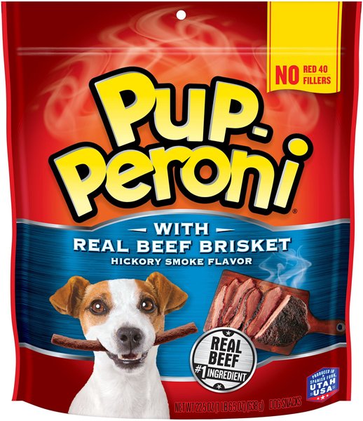 Pup-Peroni Real Beef Brisket Hickory Smoke Flavor Dog Treats, 22.5-oz bag slide 1 of 5