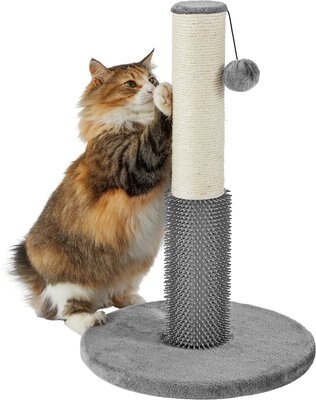 Frisco 21-in Sisal Cat Scratching Post with Toy & Groomer, slide 1 of 1