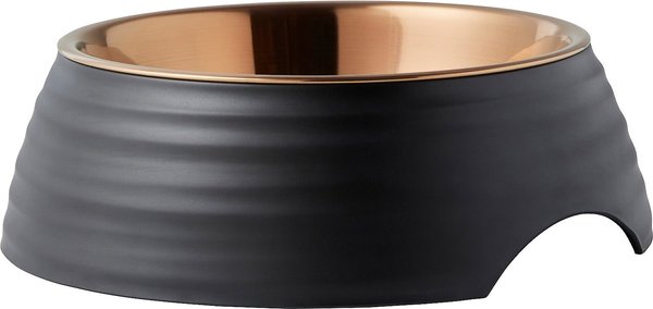 Frisco Matte Black Design Light Copper Stainless Steel Dog & Cat Bowl, 0.75 Cup, 2 count slide 1 of 9