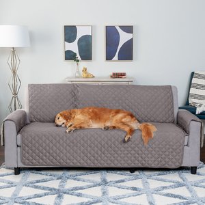 FurHaven Water-Resistant Reversible Furniture Protector, Sofa, 2 count, Gray/Mist