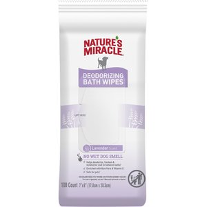 Nature's Miracle Honey Sage Deodorizing Dog Bath Wipes, 200 count