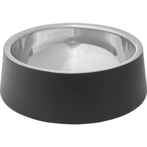 Frisco Double Wall Insulated Dog & Cat Bowl, 4-Cup, 2 count, Black