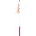 Pet Life Wander-cat Customizable & Extendable 10-in-1 Attachment Laser Cat Toy, Pink/White