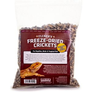 Fluker's Freeze-Dried Crickets Reptile Treats, 1-lb jar