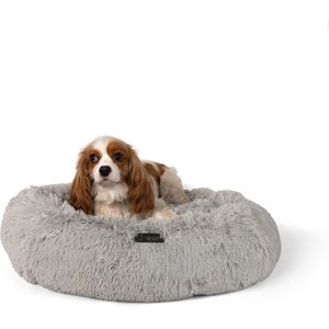 Nandog Calming Shaggy Cat & Dog Bed, Gray