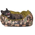 Nandog Reversible Design Camu Cat & Dog Bed, Green