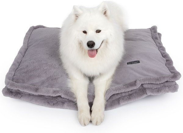 Nandog Cloud Collection Pillow Dog Bed, Gray slide 1 of 5
