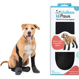 Walkee Paws Dog Leggings, Black, Medium