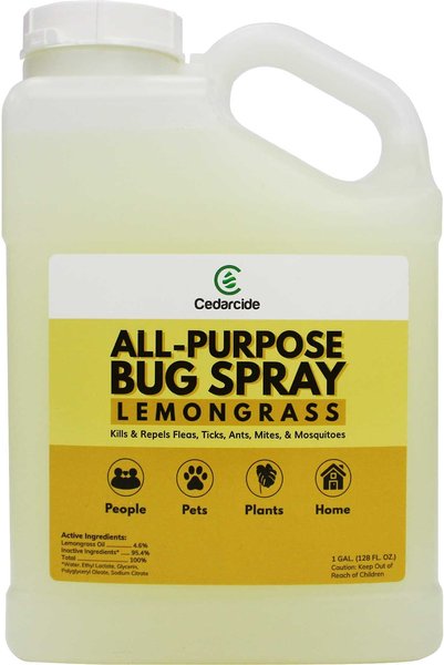 Cedarcide Lemongrass All-Purpose Dog & Cat Bug Spray, 128-oz bottle slide 1 of 4