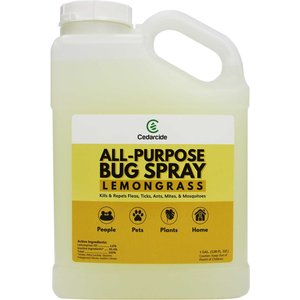 Cedarcide Lemongrass All-Purpose Dog & Cat Bug Spray, 128-oz bottle