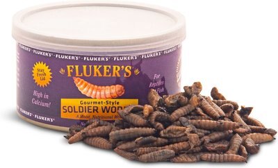 Fluker's Gourmet Canned Soldierworms Reptile Food, 1.2-oz bag, slide 1 of 1