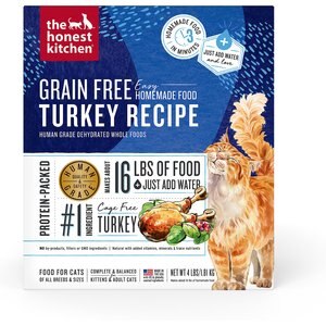 The Honest Kitchen Dehydrated Turkey Grain-Free Cat Food, 4-lb bag