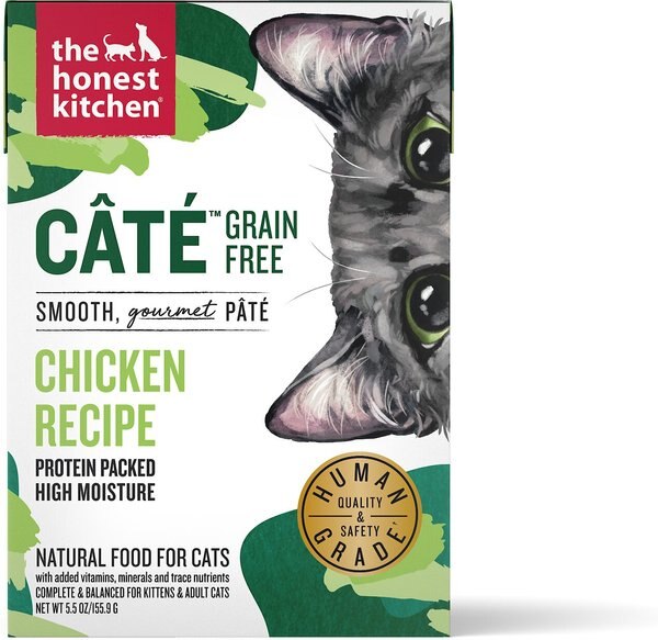 The Honest Kitchen Grain-Free Chicken Pate Wet Cat Food, 5.5-oz, case of 12 slide 1 of 7