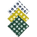 CON.STRUCT Dog Sketch Face Bandana, 3 count, One Size, Yellow