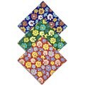 CON.STRUCT Flower Face Face Bandana, 3 count, One Size, Green