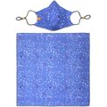 CON.STRUCT Scattered Paws Face Mask & Face Bandana, One Size, Blue