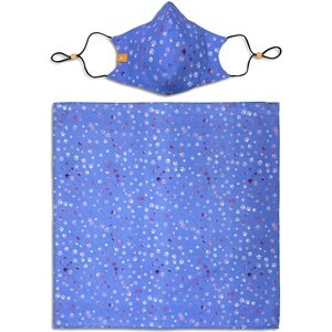 CON.STRUCT Scattered Paws Face Mask & Face Bandana, One Size, Blue