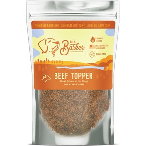Beg & Barker Beef Dry Dog Food Topper, 16-oz bag