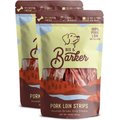 Beg & Barker Double Pork Loin Strips Dog Jerky Treats, 10-oz bag, case of 2