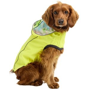 GF Pet Neon Reversible Dog Raincoat, Neon Yellow, X-Large