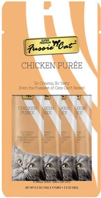 X - Fussie Cat Chicken Puree Wet Cat Food, 0.5-oz, 72 count, slide 1 of 1