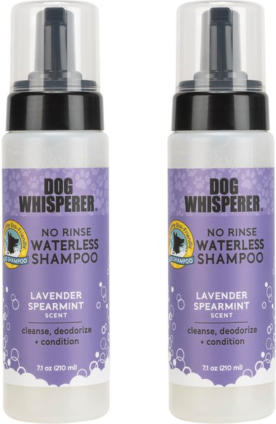 Dog Whisperer No Rinse Waterless Lavender Spearmint Dog Shampoo, 7.1-oz bottle, case of 2 slide 1 of 2