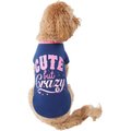 Wagatude Cute But Crazy Dog T-Shirt, Medium