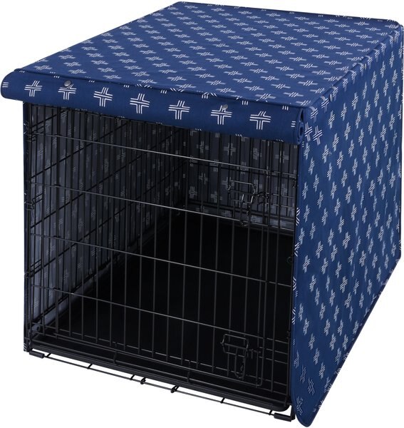 Frisco Crate Cover, 42 inch, Blue Crosses slide 1 of 7
