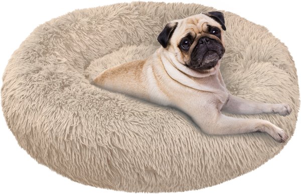 PetAmi Donut Cat & Dog Bed, Taupe, Small slide 1 of 7