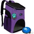 PetAmi Premium Backpack Dog & Cat Carrier, Purple