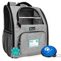 PetAmi Deluxe Backpack Dog & Cat Carrier, Heather Gray