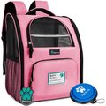 PetAmi Deluxe Backpack Dog & Cat Carrier, Pink