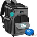 PetAmi Airline Approved Backpack Dog & Cat Carrier, Heather Gray