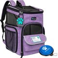 PetAmi Airline Approved Backpack Dog & Cat Carrier, Purple