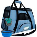 PetAmi Premium Airline Approved Soft-Sided Dog & Cat Travel Carrier, Light Blue, Small