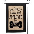 Custom Personalization Solutions Approved By The Dog Personalized Garden Flag