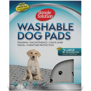 Simple Solution Washable Dog Pee Pads, 34x36-in, 2 count