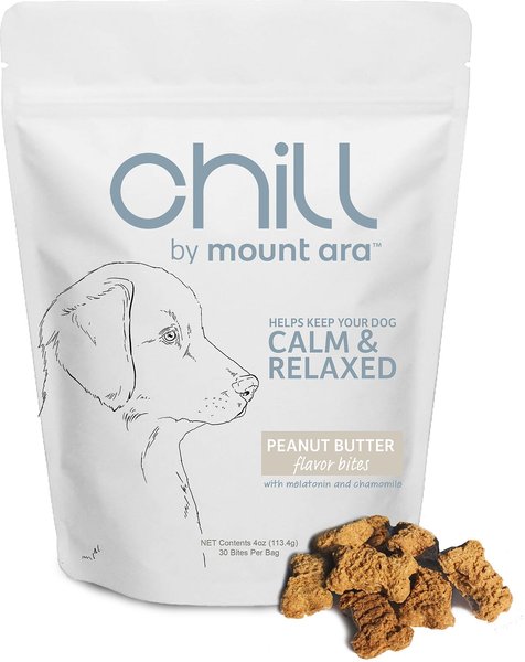 Chill Bites Peanut Butter Dog Treats, 4-oz bag slide 1 of 4