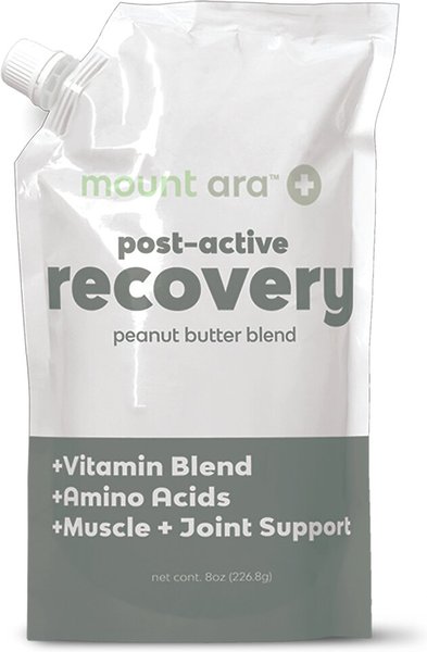 Mount Ara Post Active Recovery Peanut Butter with Ashwaghanda & Glucosamine Dog Treats, 8-oz slide 1 of 3