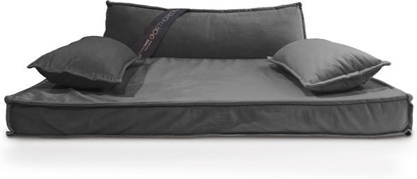Precious Tails Precious Tails Modern Sofa Cat & Dog Bed w/ Removable Cover, Gray, Small slide 1 of 2